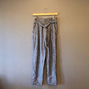 Linen Paper Bag Waist Pants!